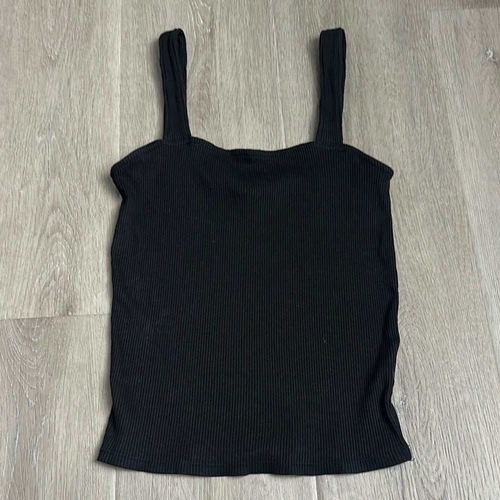 Express Black Fitted Sleeveless Tank Top size Xs